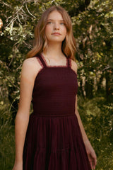 Mini Destiny Dress in Burgundy