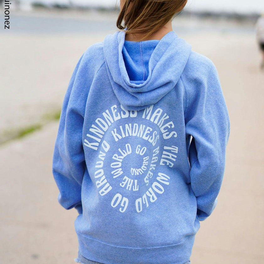 Kid's Blue World Hoodie-Unisex