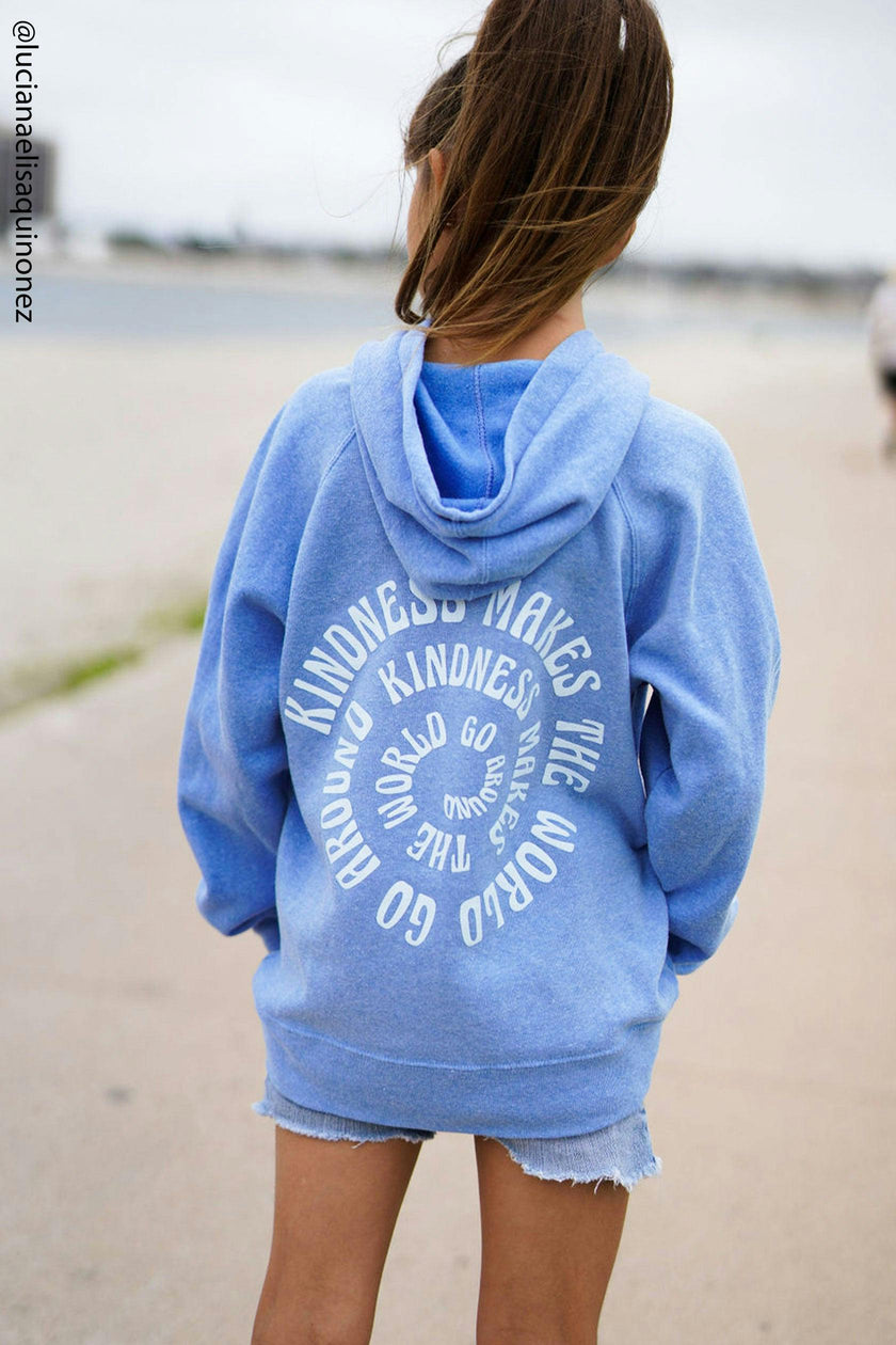 Kid's Blue World Hoodie-Unisex