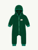 children's merino wool overall - forest green