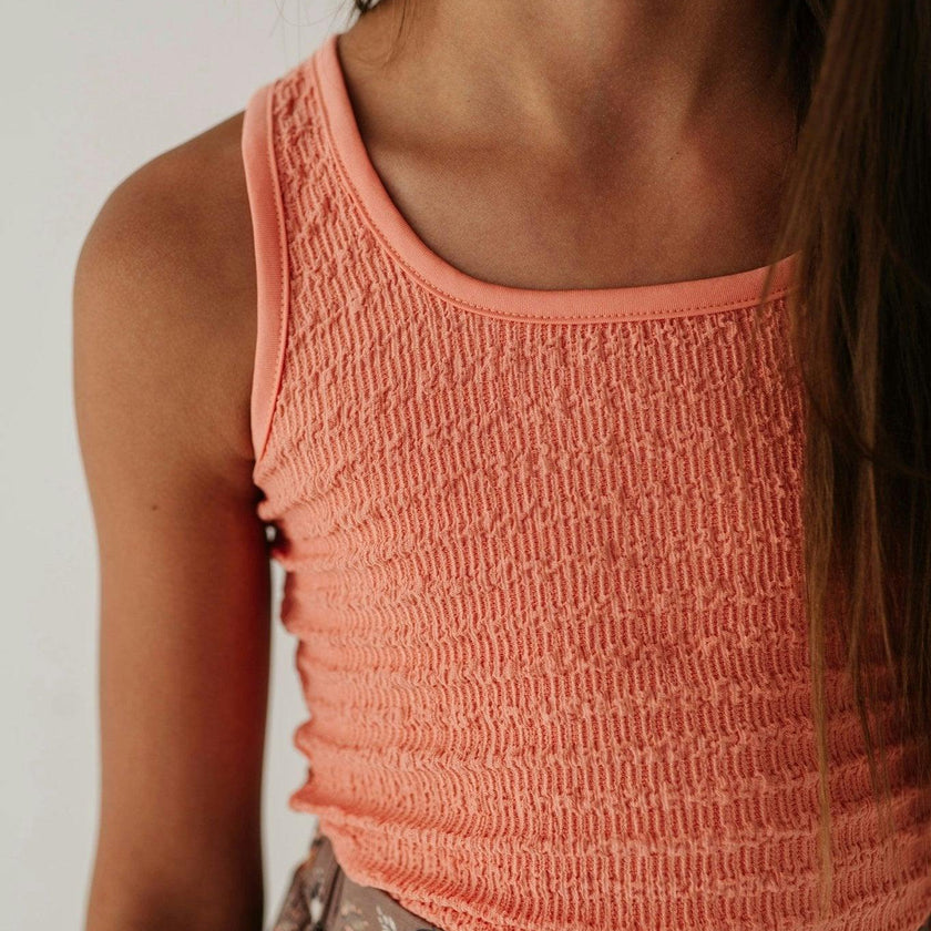 Textured Square Neck Tank