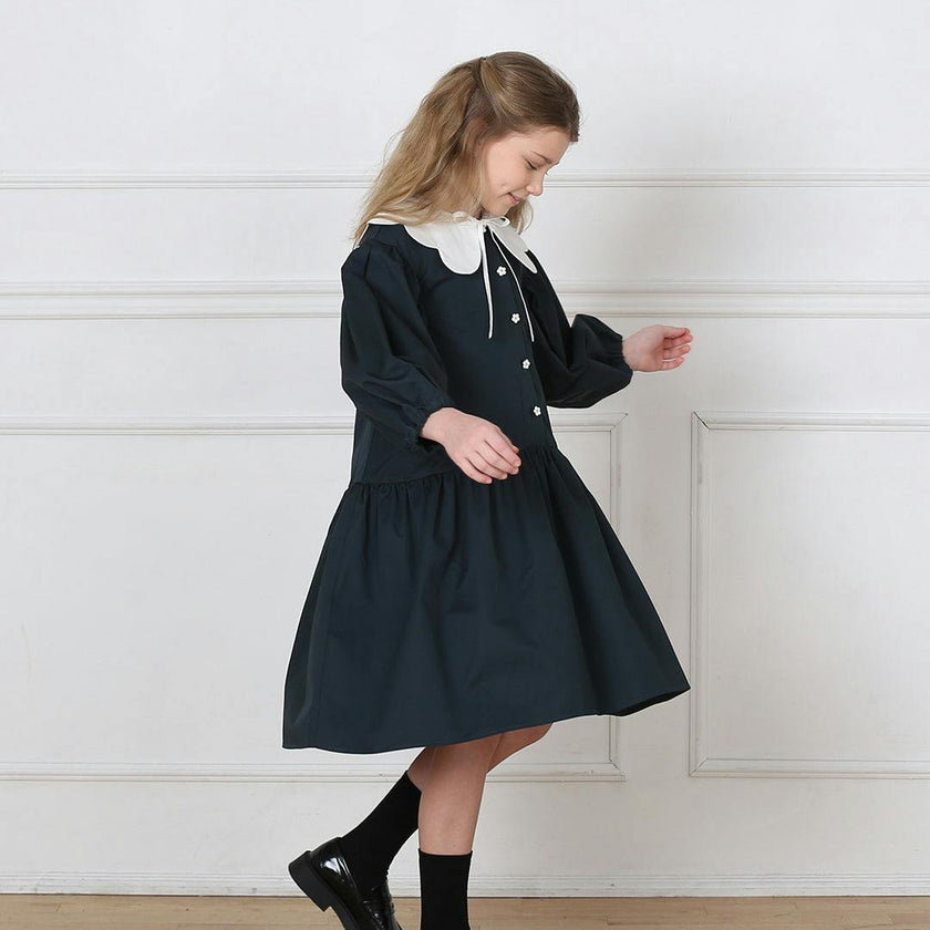 Selena dress (sacramento-green/ivory)
