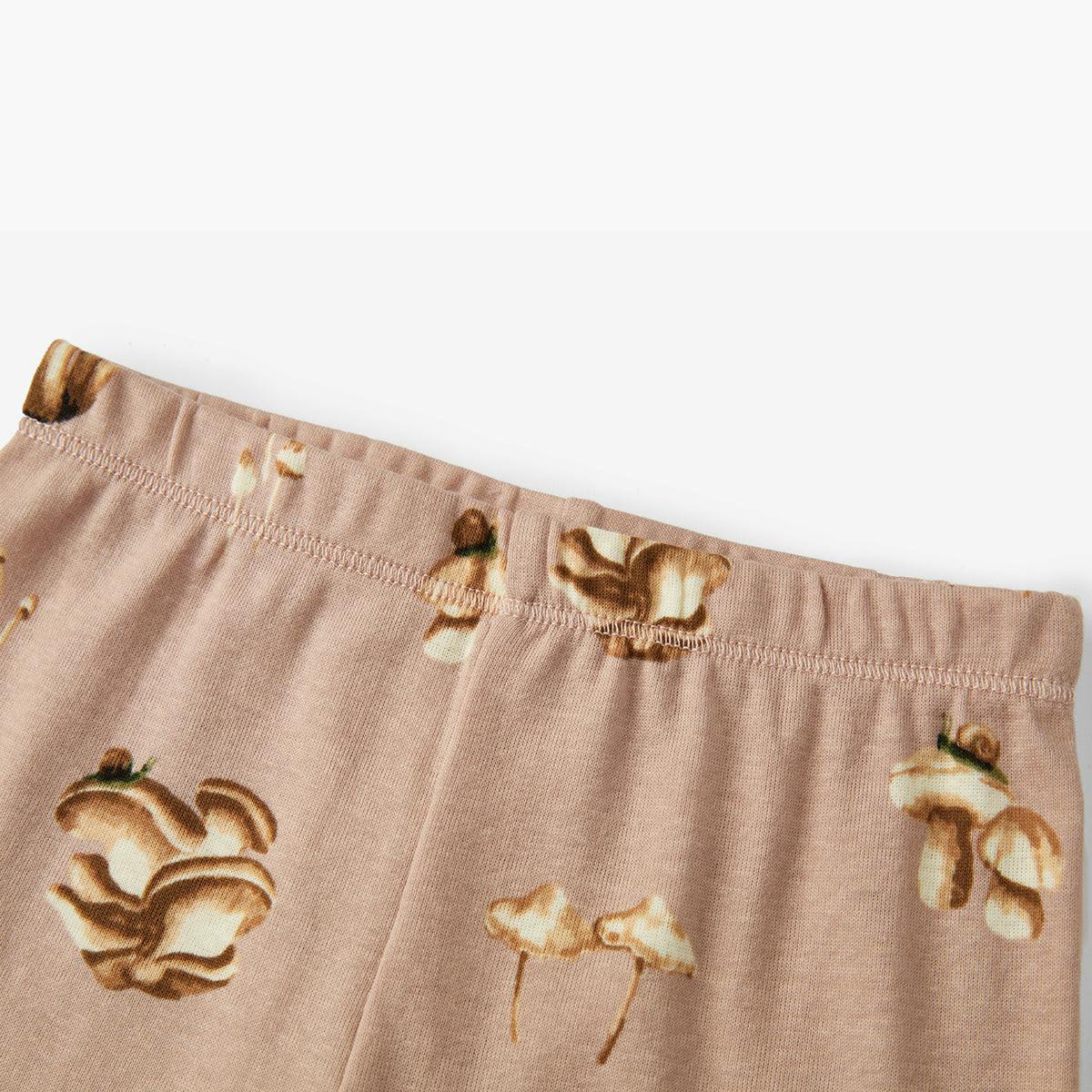 Mushroom Organic Cotton Dress and Legging Set