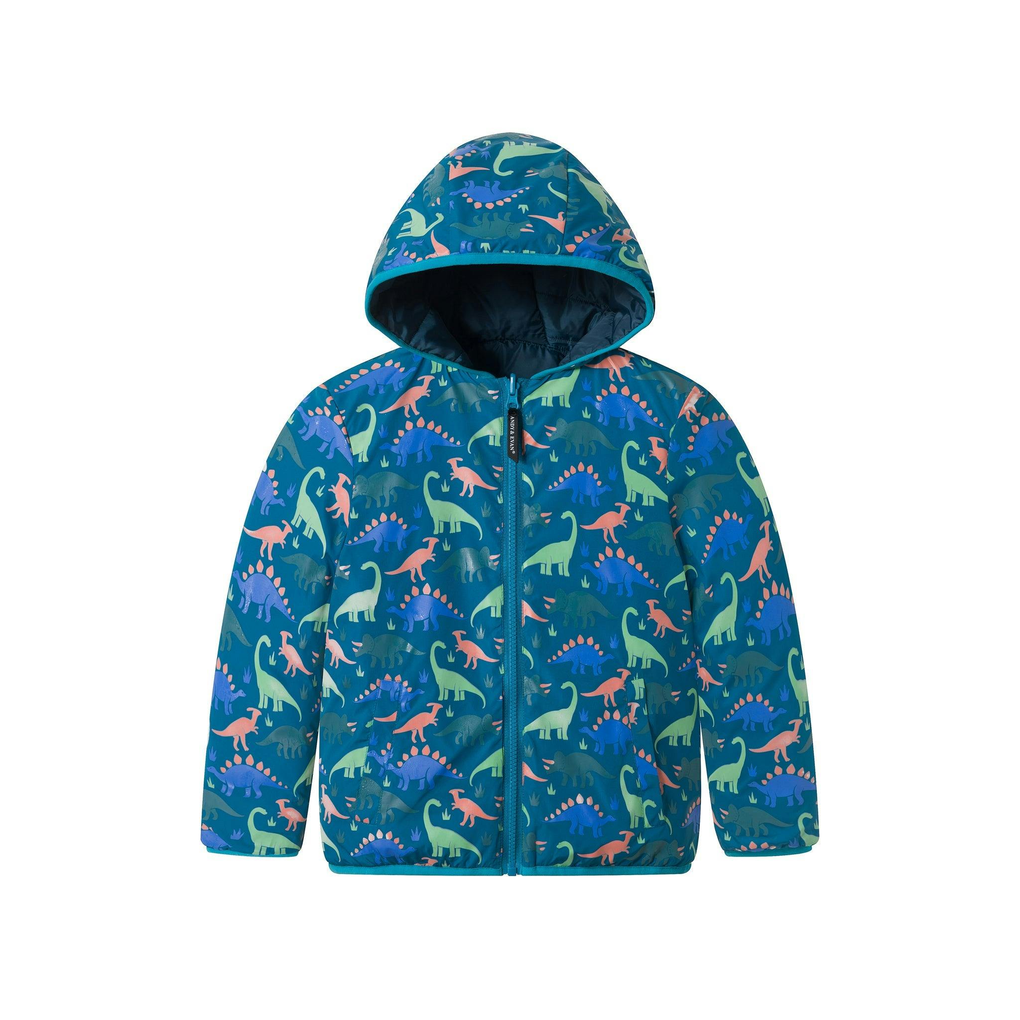 Reversible Color-Changing Puffer Jacket | Dino Adventure