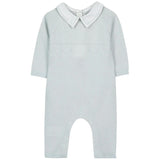 TARTINE ET CHOCOLAT Cashmere Blend Knit Jumpsuit - Bleu Ciel