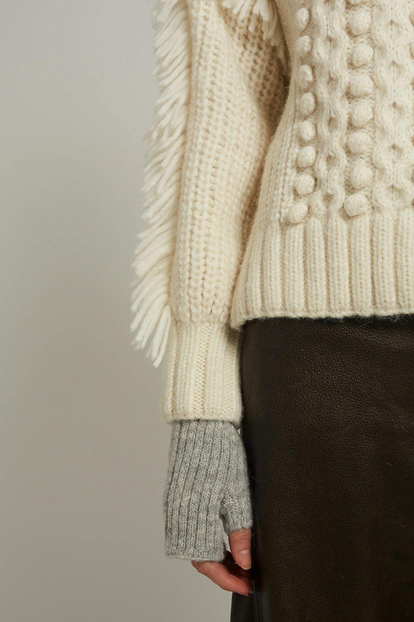 MAE HANDWARMER | PALE MELANGE GREY