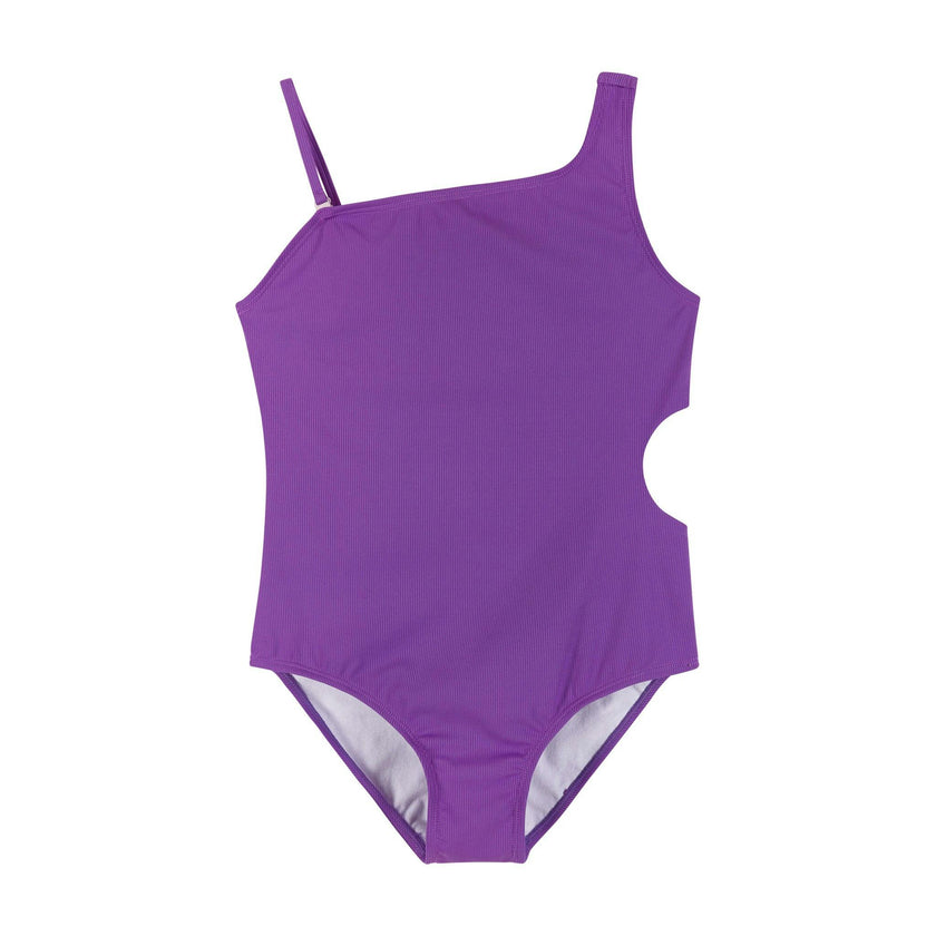 Purple Rib Swimsuit