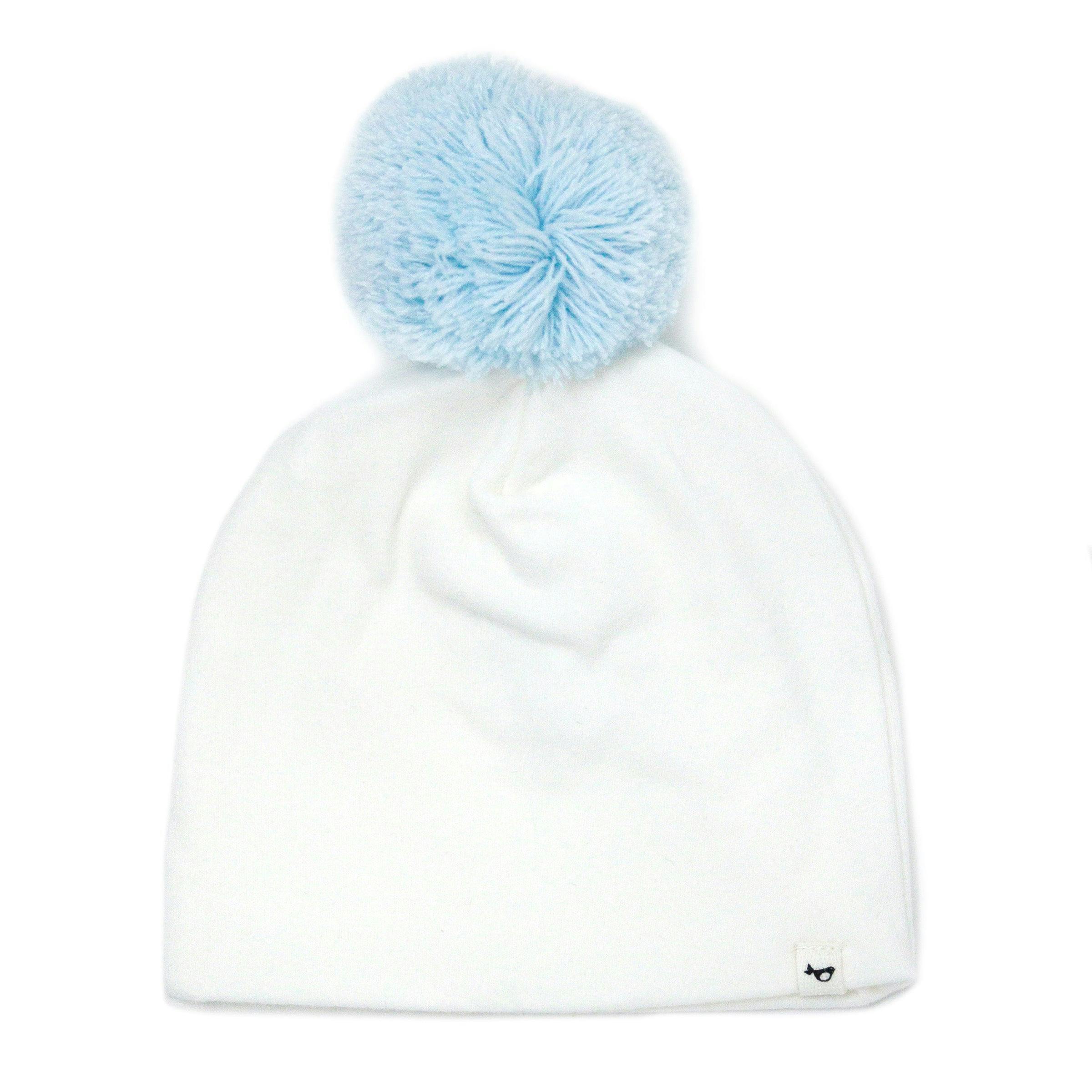 Sky Blue Pom Hat