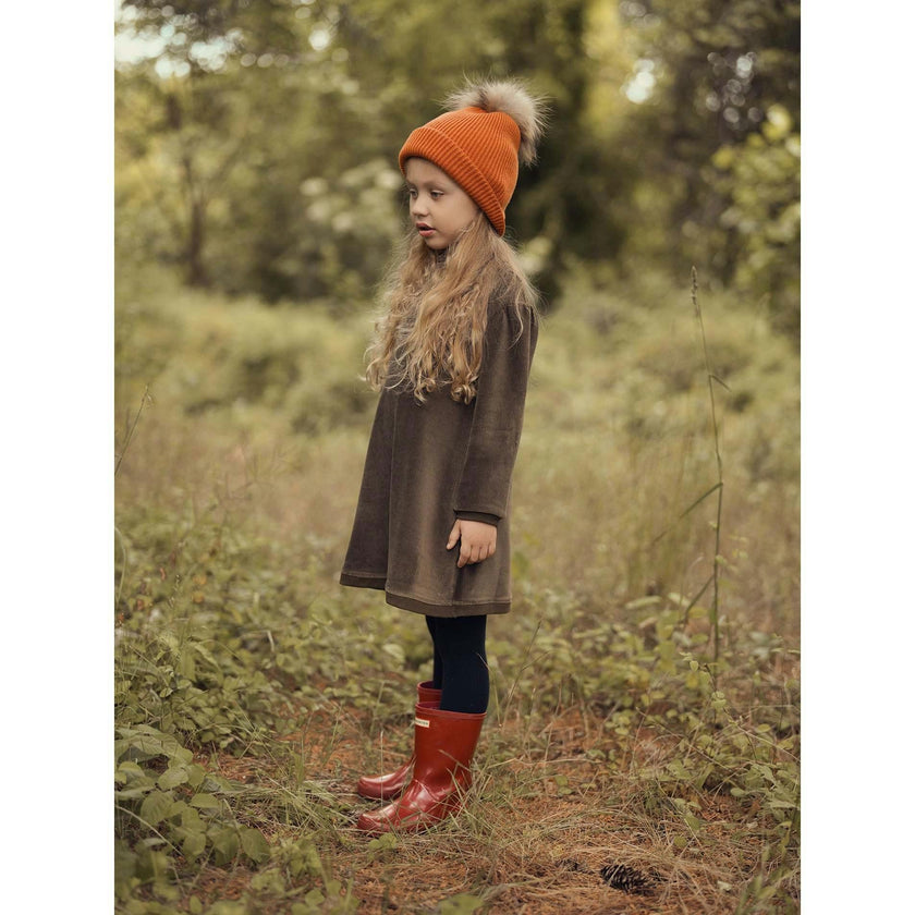 Corduroy And French Terry Dress