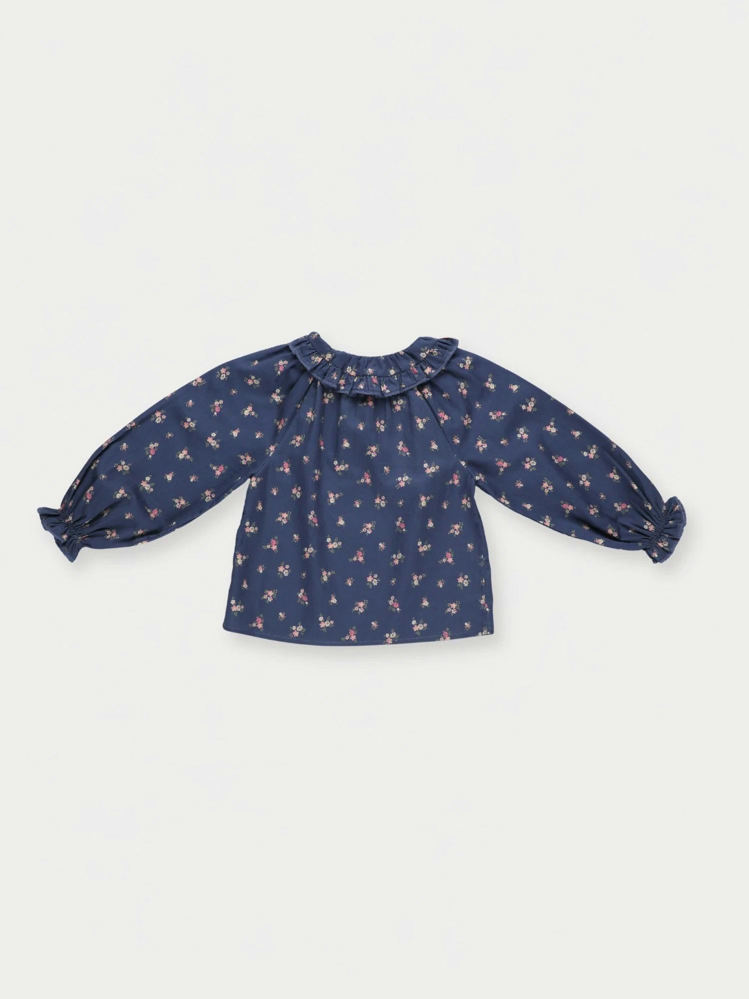 Cécile Blouse - Ditsy Bouquet Navy