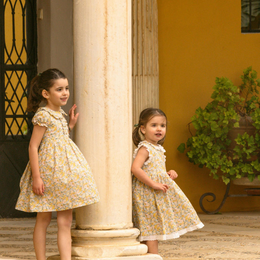 Juliet Dress Yellow Green Liberty
