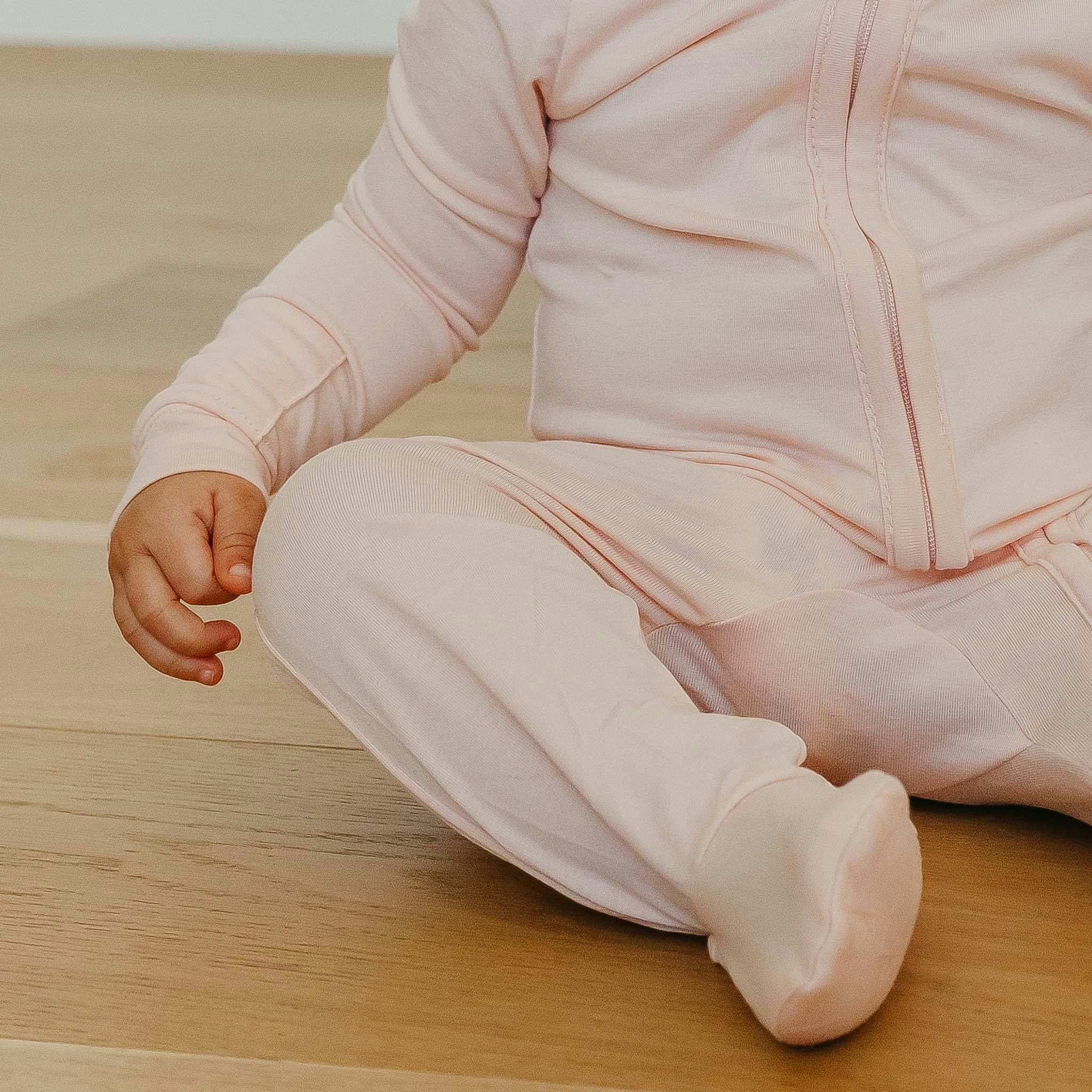 Zip-Up Footie Pajama - Blush