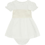 Vega Ceremony Baby Girl Set with Silk Sash
