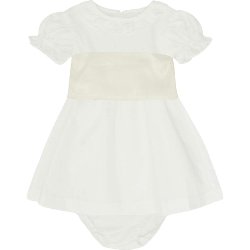 Vega Ceremony Baby Girl Set with Silk Sash