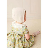 Charlotte Floral Hand Smocked Embroidered Collar Short Sleeve Dress With Bloomers in Green (6mths-3yrs)