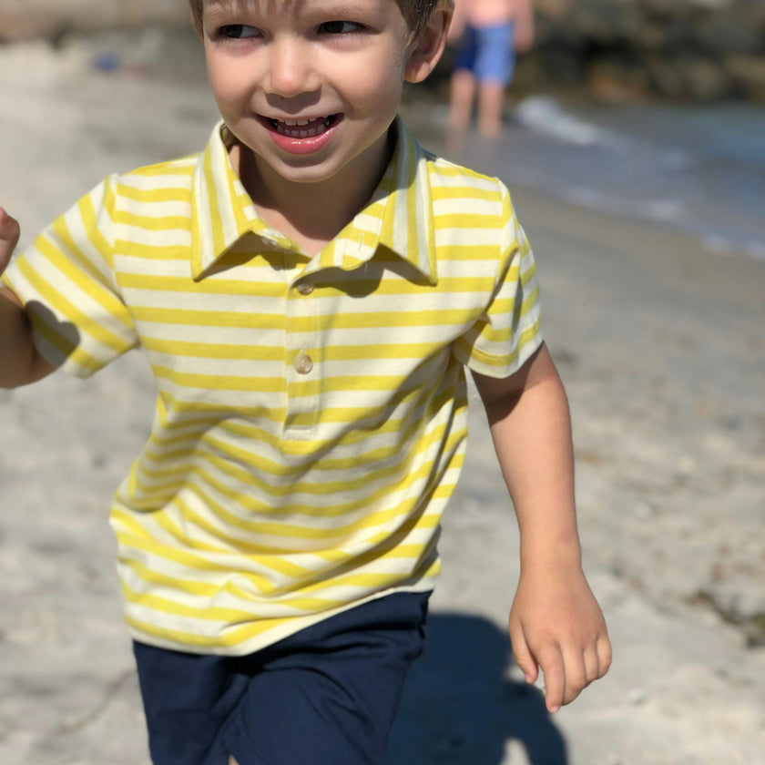 HUGO Navy Twill Boys Shorts