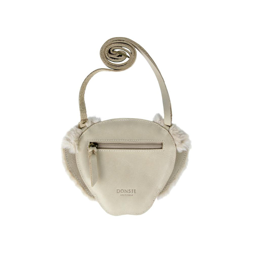 Britta Exclusive Purse | Golden Retriever | Ivory Classic Leather