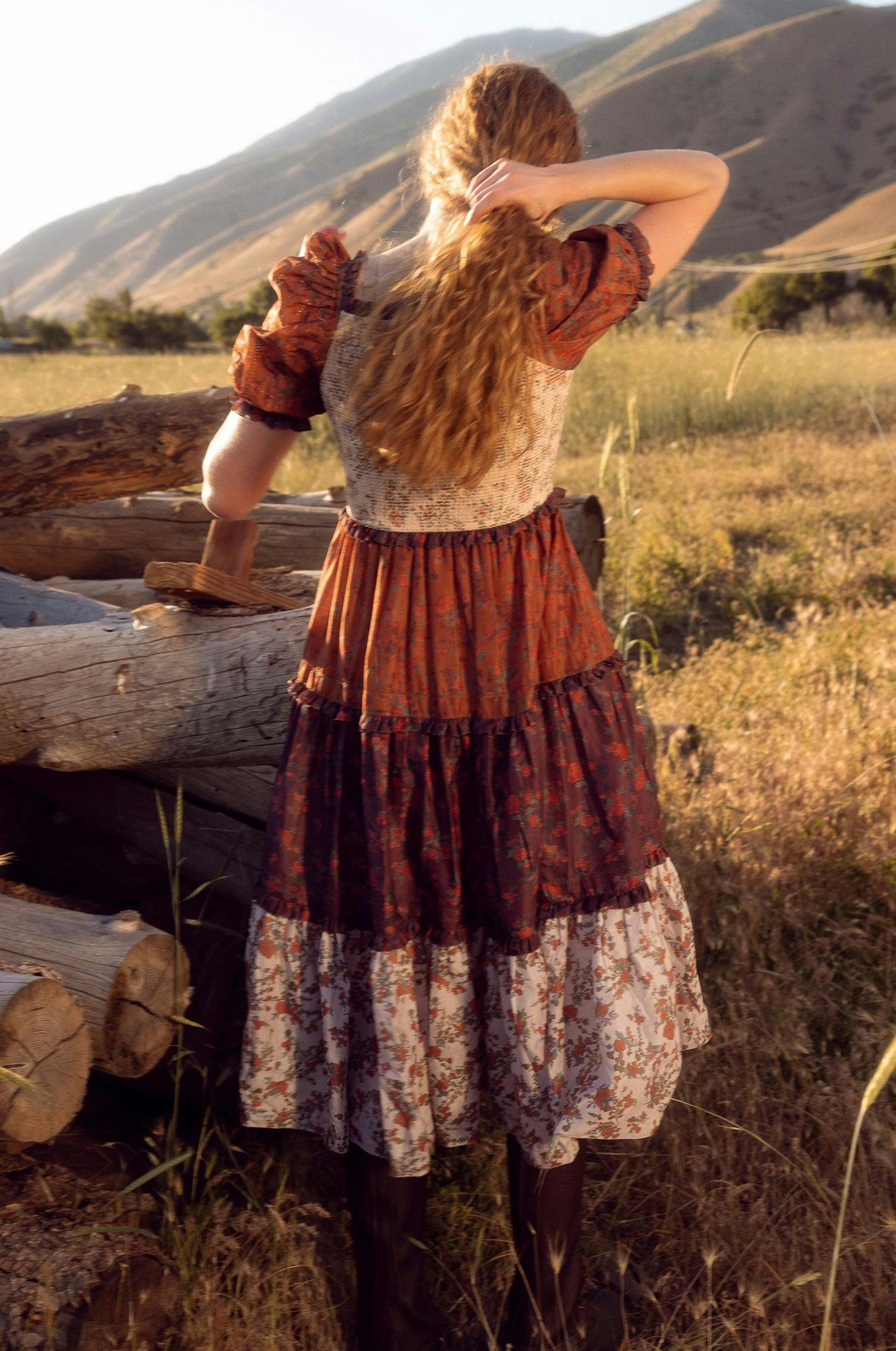 Emily Dress in Fall Floral