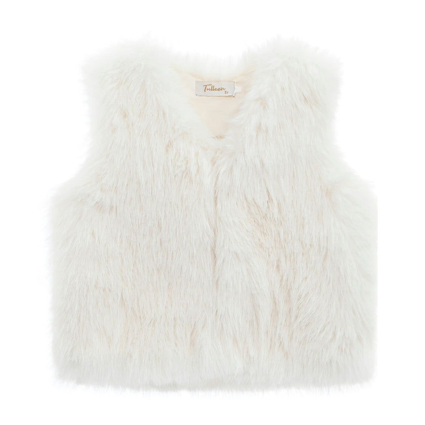 Ivory Faux Fur Chic Vest