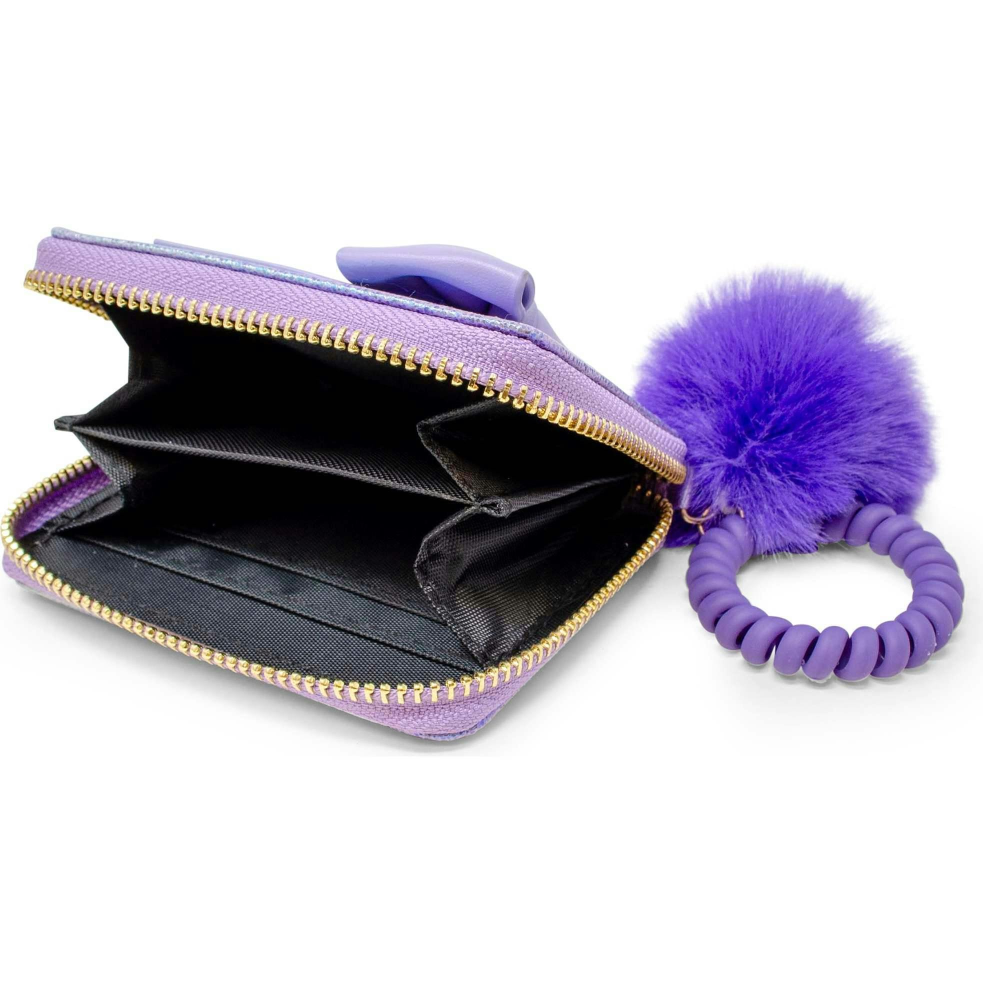 Shiny Jumbo Bow Spiral Strap Wallet