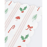 Festive Icon Stripes Small Napkins