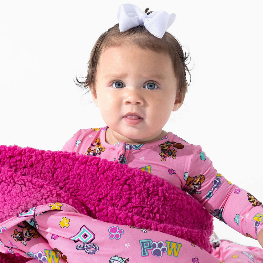 PAW Patrol: Varsity Pink Bamboo Convertible Footie