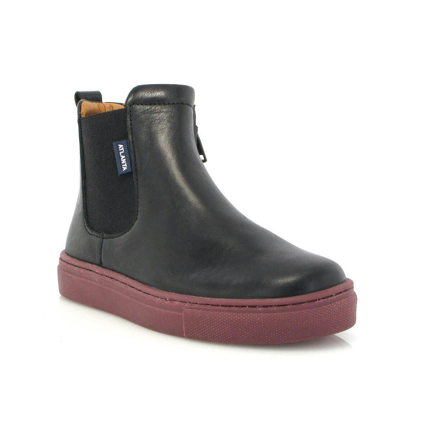 Sneaker Boots, Smooth Black