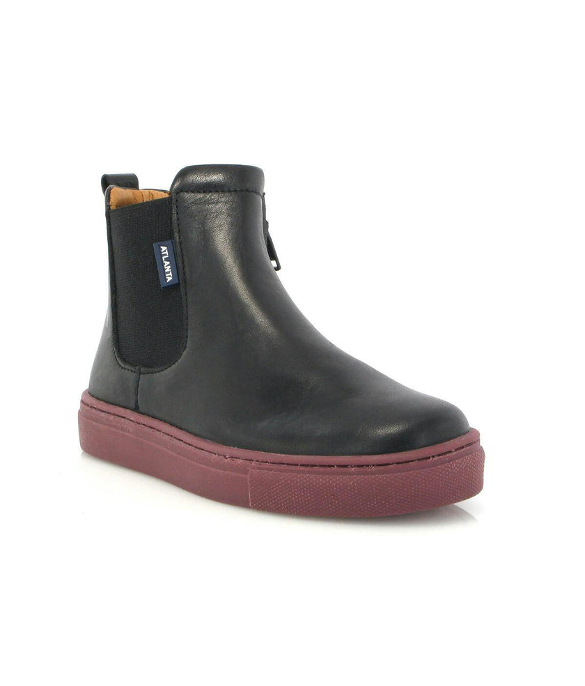 Sneaker Boots, Smooth Black