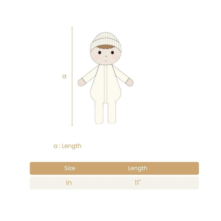 Baby Liam doll natural - 11"