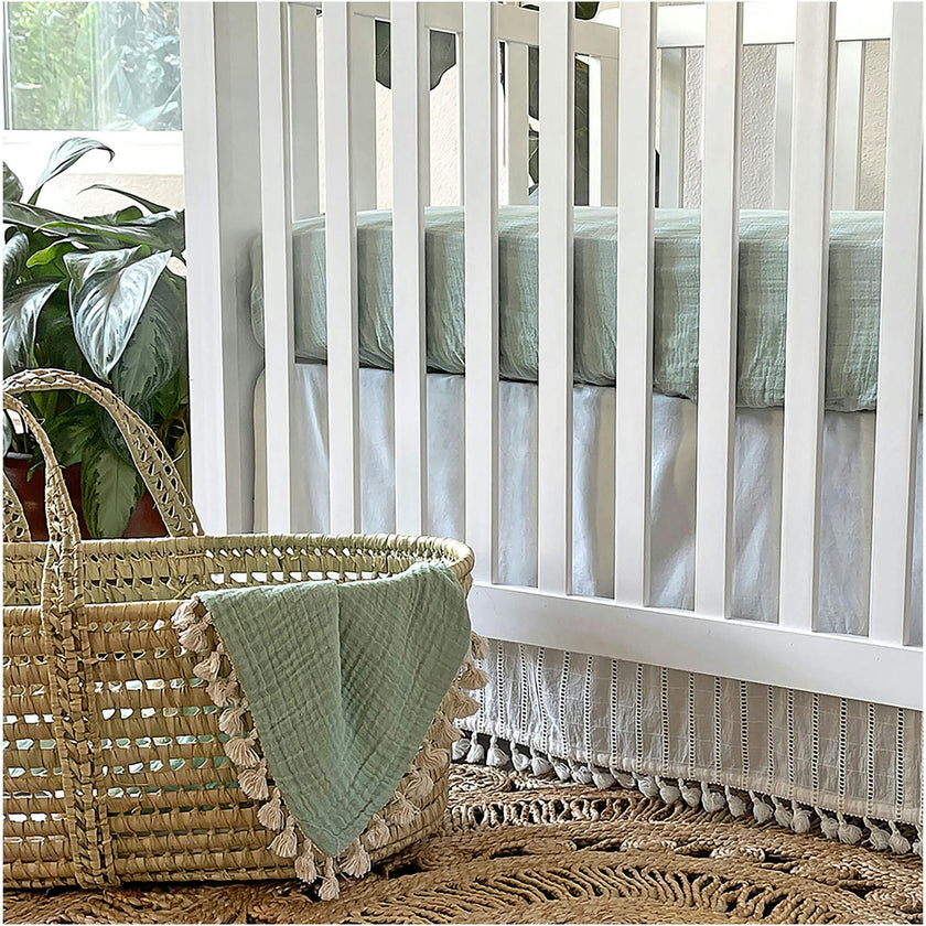 6 Layer Muslin Blanket Evergreen