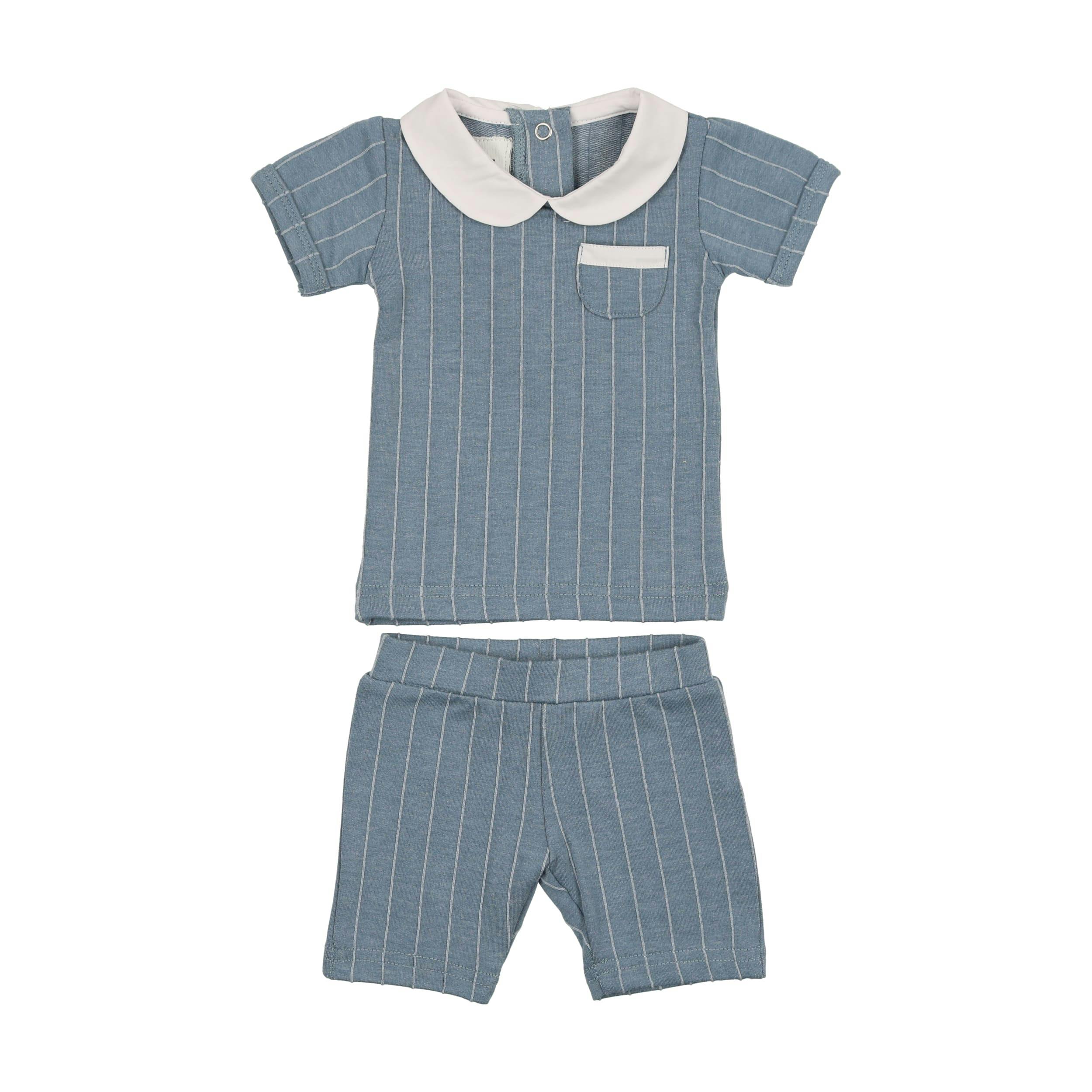 Raised Stripe Two-Piece Set