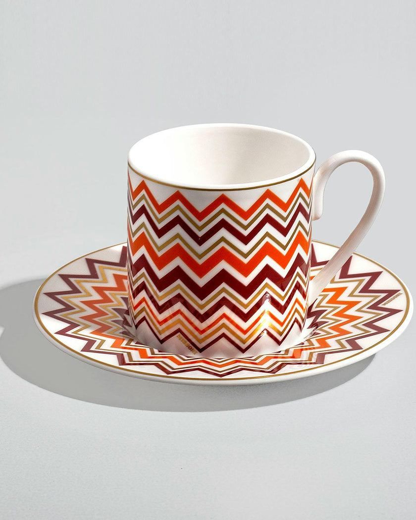 Coffee Cup & Saucer Iconic Set of 2 In Luxury Box Diam. 2.3"