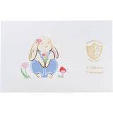 Bunnies In The Garden Overalls Temporary Tattoos