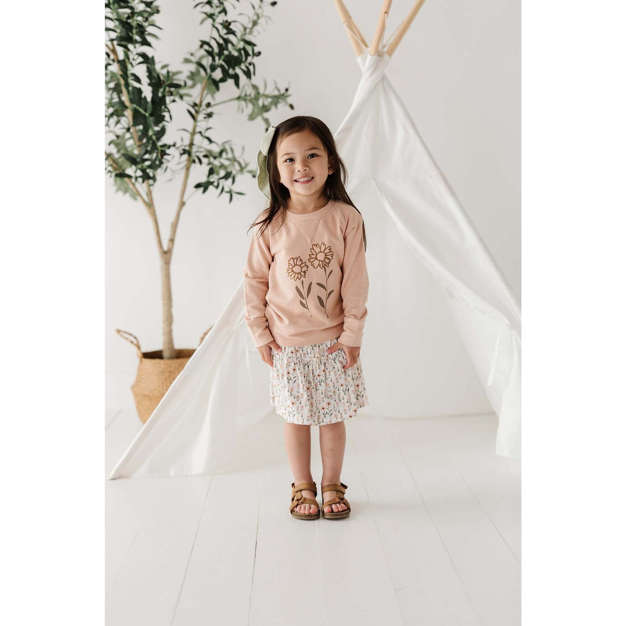 Raglan Sweatshirt Teepee in Toffee