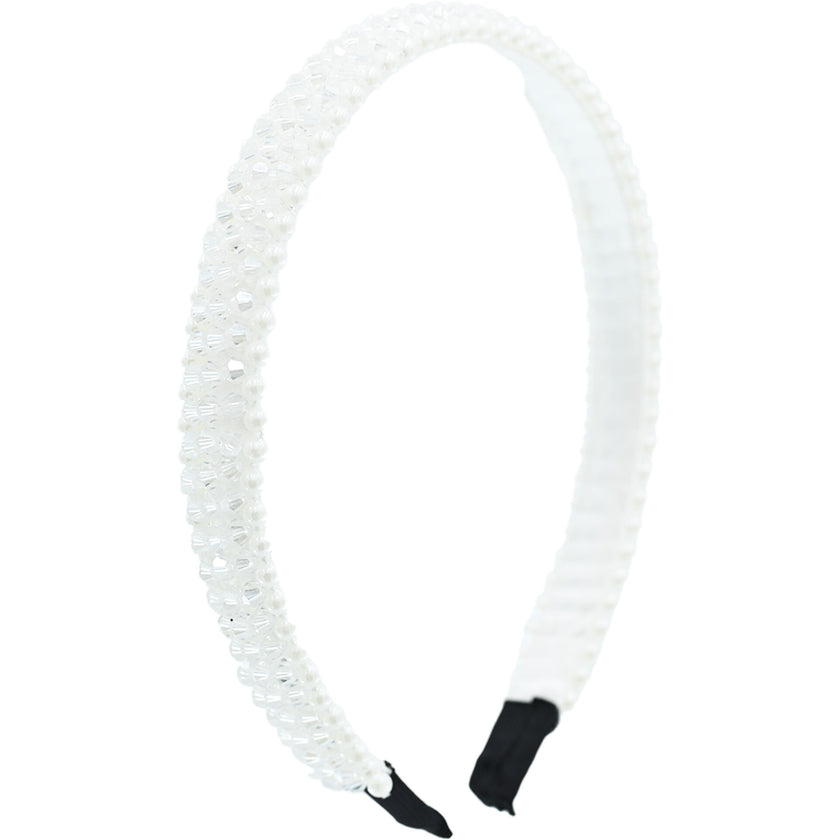 Banded Pearl Rhinestone Headband