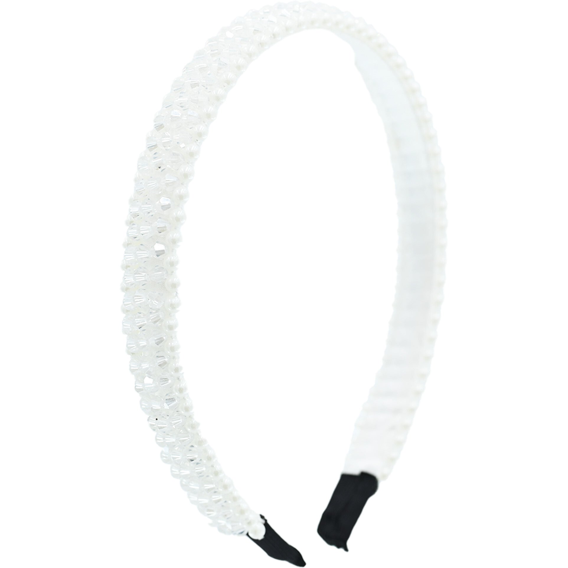 Banded Pearl Rhinestone Headband