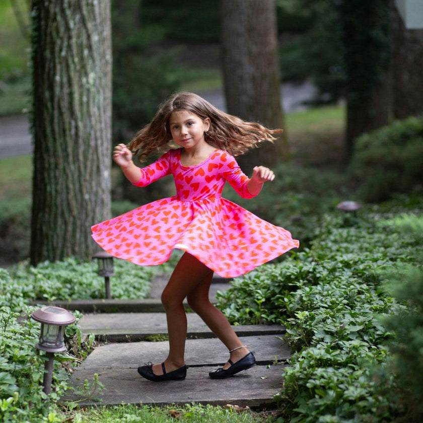 Twirly Dress in Hearts
