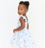 The Tiny Ellie Nap Dress - Blue Botanical