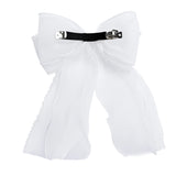 Sheer Organza Beaded-Edge Hair Clip
