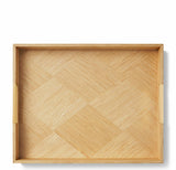 Marcello Wood Tray, Beige