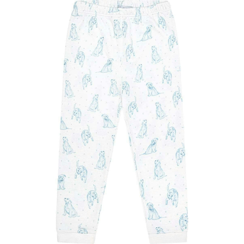 Blue Puppy Love Print Pajamas