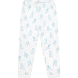 Blue Puppy Love Print Pajamas