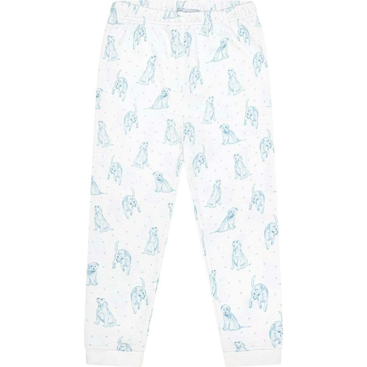 Blue Puppy Love Print Pajamas