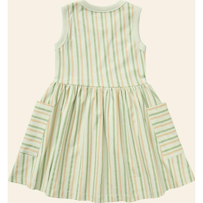 Stripe Mix Pocket Dress