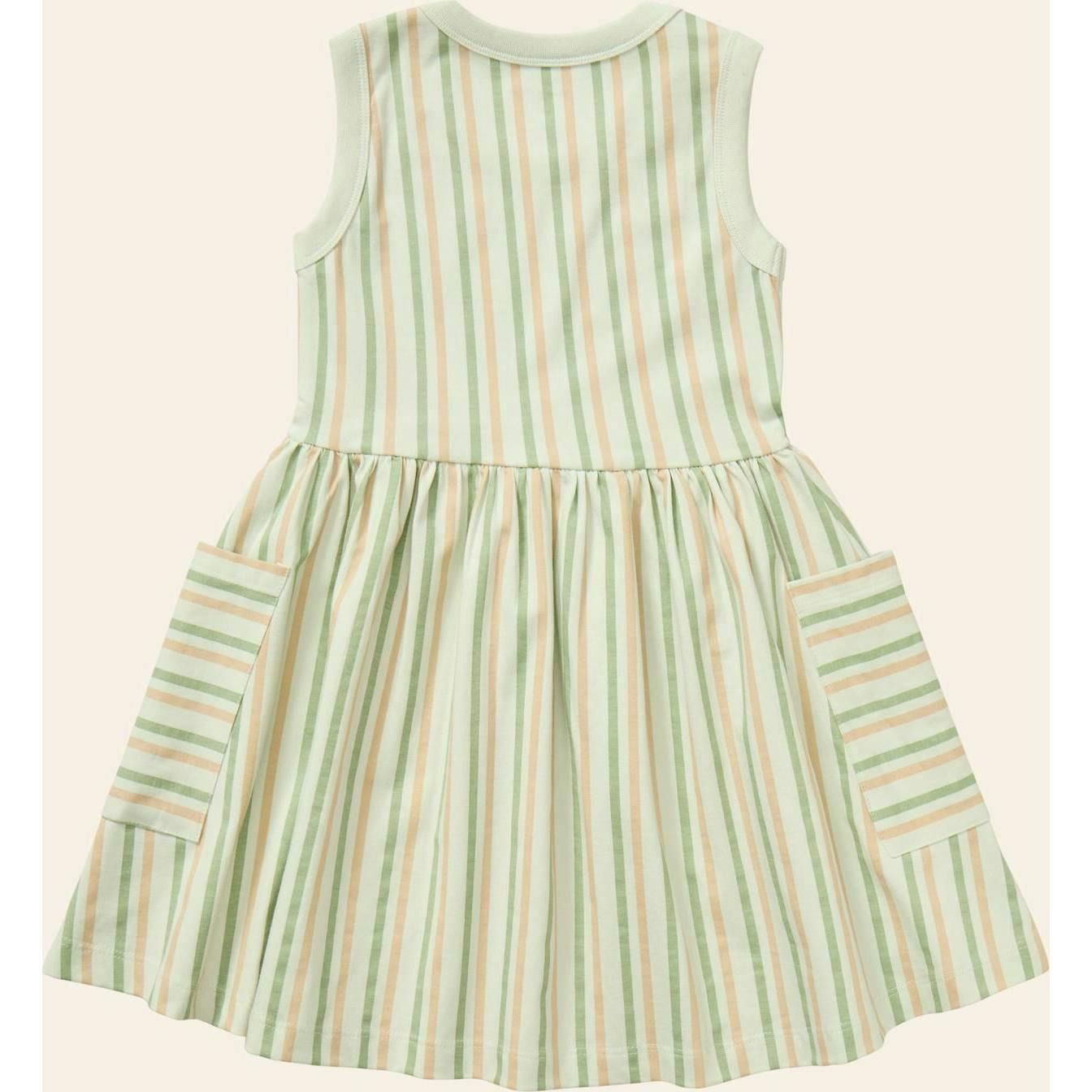 Stripe Mix Pocket Dress