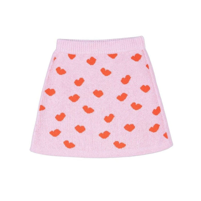Love Hearts Pencil Skirt | Bubble Gum