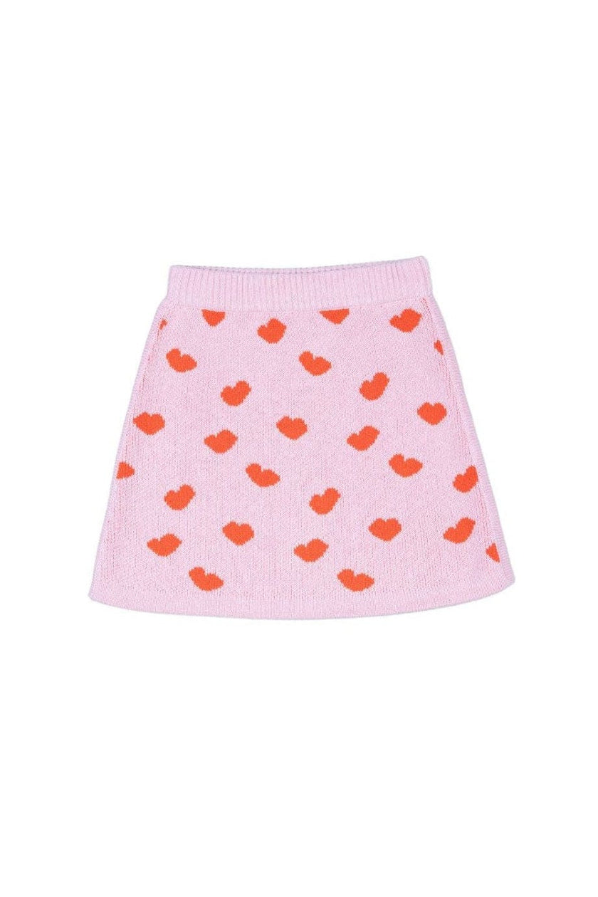Love Hearts Pencil Skirt | Bubble Gum