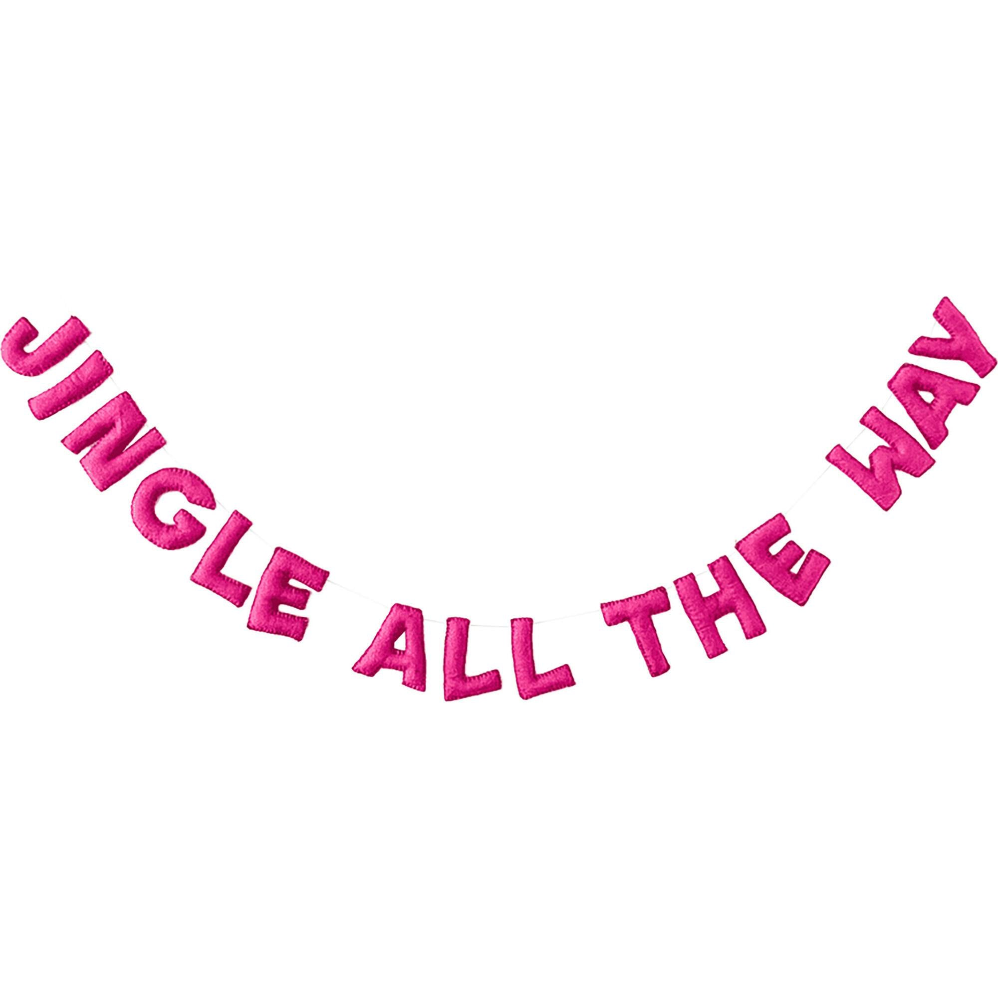 Jingle All the Way Wool Felt Garland