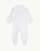 Velour Angel Wing™ Sleepsuit - Blue