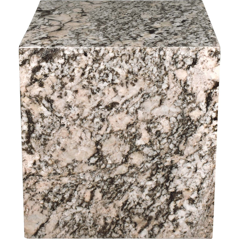 Sloane 20" Modern Natural Marble Handmade Rectangular 2-Shelf End Table